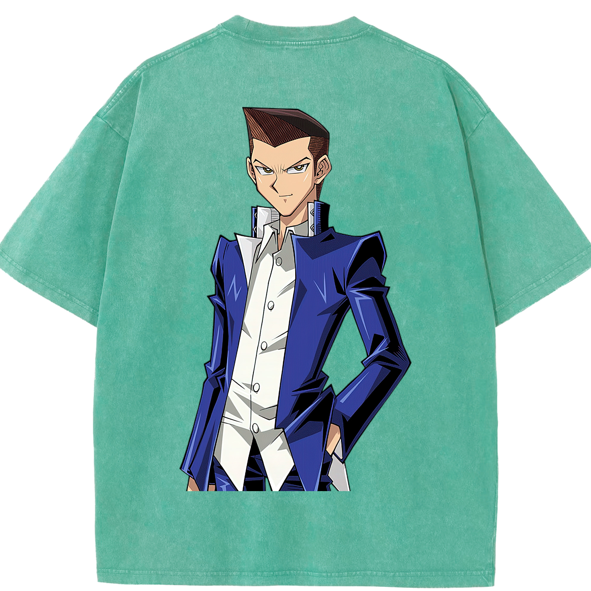 （画像用） 遊☆戯☆王 Yu-Gi-Oh! 綿100% ヴィンテージ風 半袖Tシャツ（背面プリント）